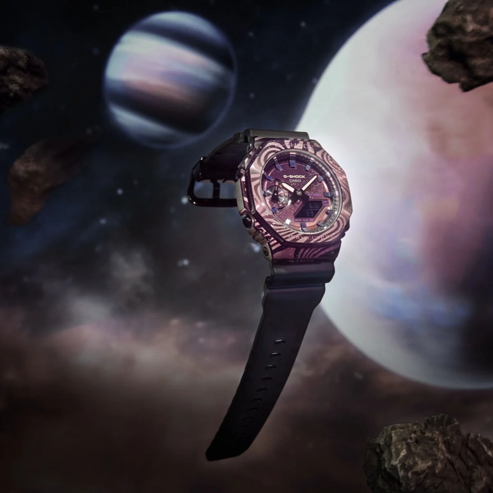 GM-2100MWG-1AER Casio G-Shock Milky Way Galaxy Edition Férfi Analóg ...