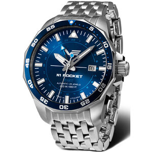 225A712-B Vostok Europe N1 Rocket GMT automata férfi analóg karóra