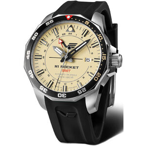 225A713-SBLK Vostok Europe N1 Rocket GMT automata férfi analóg karóra