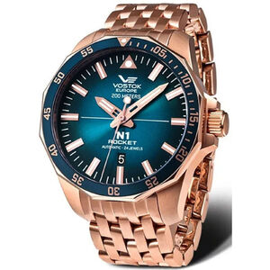 225B616-B Vostok Europe N1 Rocket automata f&eacute;rfi anal&oacute;g kar&oacute;ra