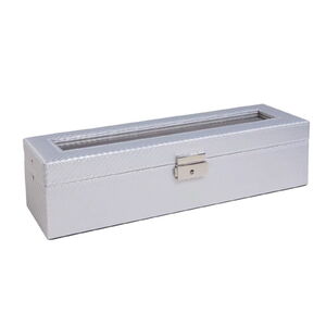 412 Karbon ez&uuml;st bőr &oacute;ratart&oacute; doboz 6db &oacute;r&aacute;nak