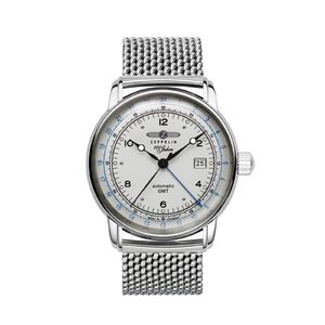 8666M-1 Zeppelin 100 Jahre Automatic GMT automata f&eacute;rfi anal&oacute;g kar&oacute;ra
