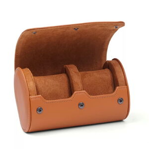 947 Hengeres utazó óratartó doboz 2db órának 947 Hengeres utazó óratartó doboz 2db órának