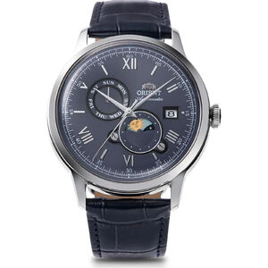 RA-AK0806L30B Orient Bambino Sun & Moon automata f&eacute;rfi anal&oacute;g kar&oacute;ra